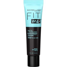 Maybelline Fit Me Matte and Poreless Mattifying Face Primer Makeup, Clear, 1 fl oz