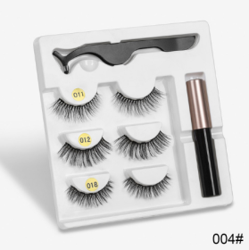 A Pair Of False Eyelashes With Magnets In Fashion (Option: 5PC Mixed E)