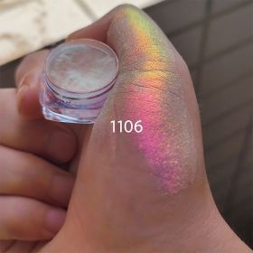 MultiChrome Shifting Pigments Chameleon Eyeshadow Duochrome Chameleon Eyeshadow Infinite Chrome Shining Eyeshadow Net 0.2g (Color: 1106)