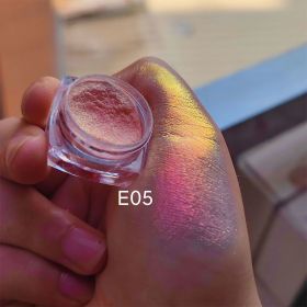 MultiChrome Shifting Pigments Chameleon Eyeshadow Duochrome Chameleon Eyeshadow Infinite Chrome Shining Eyeshadow Net 0.2g (Color: E05)